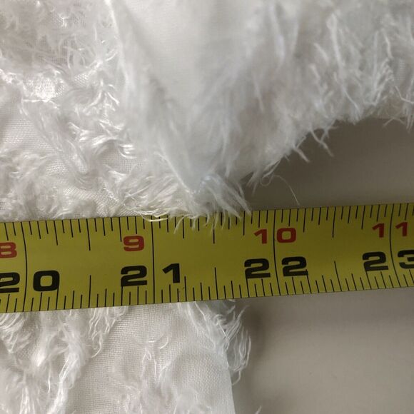 Shein Women’s Button Down Blouse Semi Sheer Ruffle Sleeve Size XL - Picture 5 of 12